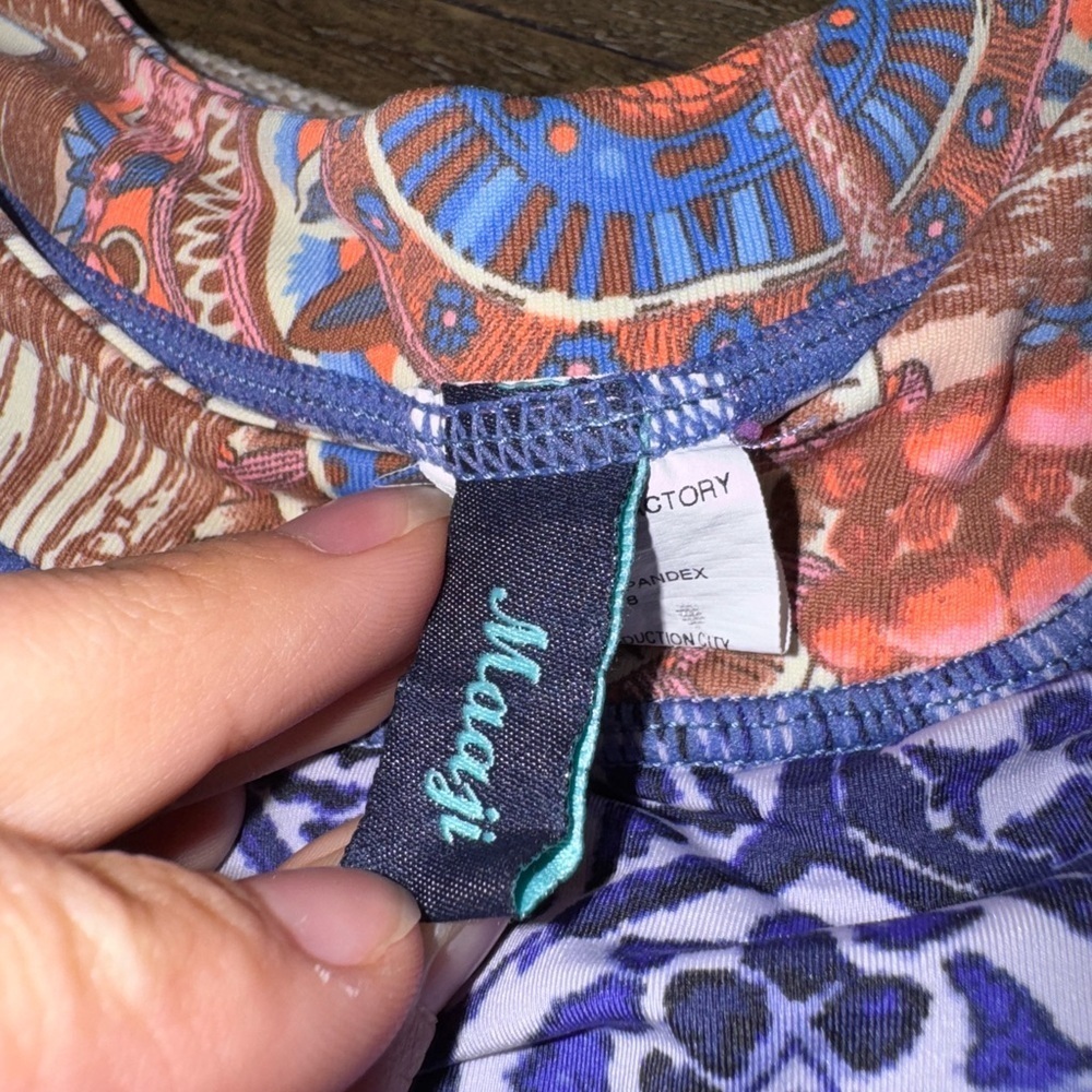 Maaji Girls’ Size 10 Long Sleeve Swim Top and Matching Reversible Bottoms Used - Picture 7 of 8